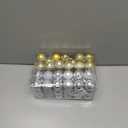 72Pcs Gold Silver Ornaments Balls, Decorative Shatterproof Hanging Christmas Balls Ornaments for Christmas Tree Home Office Decor Present for Party Wedding, 1.6Inch