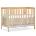Dream On Me Synergy 5-in-1 Convertible Full-Size Baby Crib with Toddler, Day & Full Bed Conversion in Natural, GreenGuard Gold & BSA, 3 Mattress Heights, Sustainable Pinewood