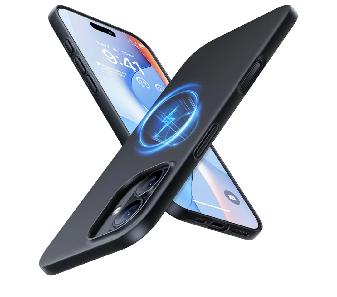 TORRAS Magnetic Slim Fit for iPhone 17 Case, Ultra-Thin Compatible with MagSafe, Stronger Magnetic + Thinner, Lightweight Matte Anti-Scratch Hard PC Cover Phone Case for iPhone 17, Black