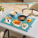 Food Warming Mat, Upgraded Graphene Fast Full Surface Heating Electric Warming Tray with 6 Level Adjustable Temperature & 6 Hours Timer, Rollable Food Warmer for Parties Buffet Everyday Use