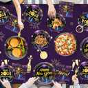 137Pcs New Years Eve Party Supplies Happy New Year 2026 Decorations New Years Eve Decorations Tableware Set with Happy New Year Banner Plates and Napkins