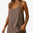ANRABESS Women Athletic Dress Summer Tennis Workout Active Sports Mini Romper Dress Built in Shorts Travel Vacation Clothes S
