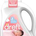 2 Packs of Dreft Stage 1 Newborn Baby Liquid Laundry Detergent, Gentle on Sensitive Skin, HE Compatible, 32 loads
