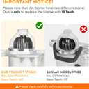 17982 New Starter for Nissan Sentra 2007-2019 2.0 1.8 1.6, for Versa 2007-2012 1.8L, for Cube 2009-2014 1.8L, for Juke 2011-2017 1.6L, for NV200 2013-2021 2.0L, for Chevy City Express 2015-2018, 17449