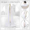 Satin Bridal Neck Scarf for Wedding Detachable Neckerchief Flowing Shawl for Marriage Accessory