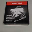 Wireless Headset with Microphone Noise Cancelling, 5.0 Bluetooth Headset with Mic Mute & USB Dongle, Wireless Headphones for Cell Phone PC Computer Call Center Office Teams Work Meetings (Champagne Gold & White)