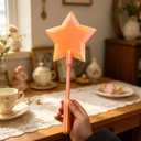 Starlight Credit Card Wand Tap to Pay,Fairy Wand Card Holder,Creative Tap Wand for NFC Payments Transit Passes(Pink Gold)