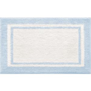 GRANNY SAYS Microfiber Bathroom Rugs Non Slip Washable, Water Absorbent Bathroom Mats for Tub, Soft Bath Mats for Bath Floor & Shower, Bath Rug, Baby Blue (1'8" x 2'8" (Rectangular))