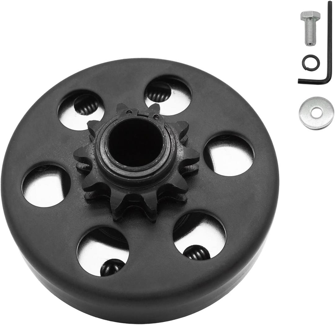 Go Kart Clutch 3/4" Bore 10 Tooth for #40/41/420 Chain, Centrifugal Clutch fit for Predator 212, MiniBike, Go Kart, Lawnmower and Honda GC GX 2-6.5HP Engine Small Engines performance Parts.