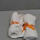 MUKIN Baby Bath Towels, Super Soft Cotton Receiving Blanket for Baby's Delicate Skin,2Pack Swaddle Blanket for Newborns Toddlers Boy Girl,Baby Registry as Shower (White+White)