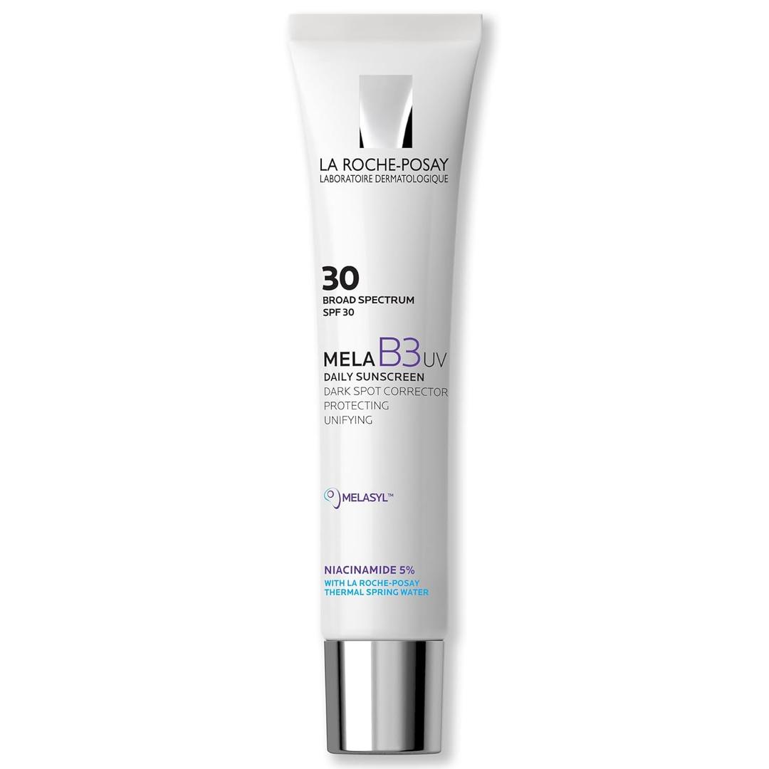 La RochePosay Mela B3 UV Daily Sunscreen, Face Moisturizer With SPF 30 + AntiAging Melasyl + 5% Niacinamide, Helps Correct & Protect From Sun Damage, Face Sunscreen With No White Cast, 40ML