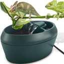 Reptile Chameleon Cantina with Snacks Trough, Drinking Fountain Water Dripper for Amphibians Insects Lizard Turtle Snake Spider Frog Gecko, Comes with Two Pumps (One for Replacement)