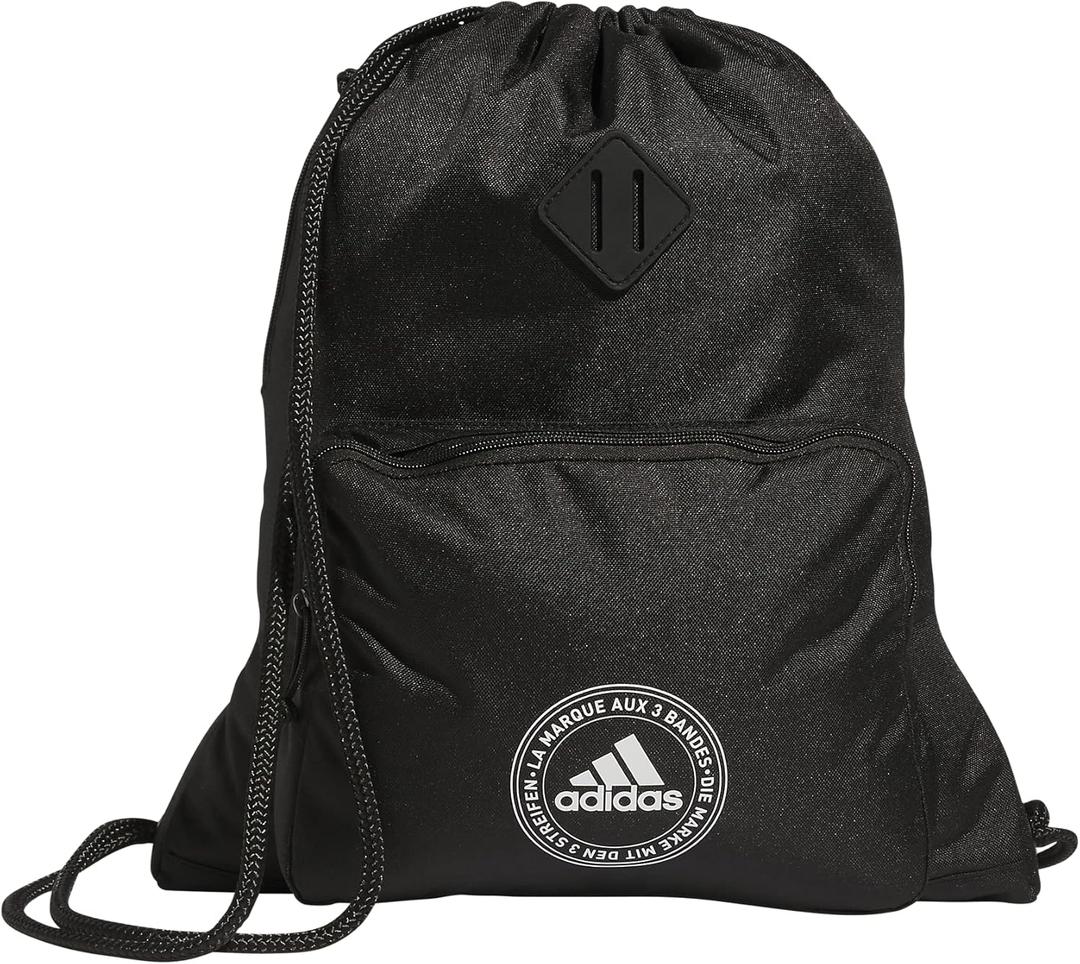 Adidas Classic 3-Stripes 2.0 Sackpack, Black, One Size