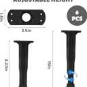 6Pcs 8.2"-15" Bed Support Legs,Adjustable Bed Legs,Durable Bed Frame Leg for King Queen Beds Slats,Plastic Furniture Leg Replacement,for Frame Cabinet and Wooden Furniture