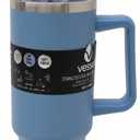 FF VESSEL SS TUMBLER W/HANDLE 40 OZ BLUE