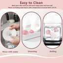 1 Pack M9 Full Set Breast Replacement Part for Momcozy Upgraded Mobile Flow | Upgraded M9, Including 24mm Flange, Red Valve, Diaphragm, Storage Bottle with Red Lip, Not Original Parts,1pc 24mm Overall