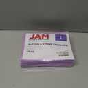 JAM PAPER Plastic Envelopes with Button & String Tie Closure - Index Size - 5 1/2 x 7 1/2 - Lilac Purple - 12/Pack