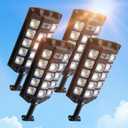Solar Street Lights Outdoor with Motion Sensor & Remote, [364 LED/1000LM/3 Modes] IP65 Waterproof Security Light, Wireless Solar Flood Light for Outside Porch Yard Parking Lot, Dusk to Dawn Lighting