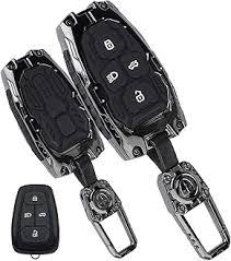 Heavy Duty Zinc Alloy Key Fob Cover, Accessories, Key Fob Case, Keychain Compatible with 2016 2017 2018 2019 2020 2021 2022 Chevy Malibu Camaro Cruze Traverse Sonic Volt Bolt Equinox