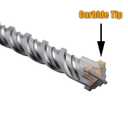 1-1/4" x 39" SDS Plus Rotary Hammer Drill Bit, Concrete Drill Bit, Cement Drill Bit for Concrete, Brick, and Stone (39" Length, 1-1/4" Diameter)