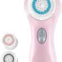 Microtree Electric Facial Cleansing Brush, Sonic Vibrating Rechargeable Face Scrubber Exfoliator, 2 Speeds for Gentle Clean, Face Wash Brush - No Rotation, Safe for All Skin Types