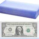 2 x 30 Pack Dollar Bill Protector Sleeves,Waterproof Scratch-Resistant Top-Load Dollar Bill Holders for Collectors Hard Plastic Display Cases,Organizer for Collectors