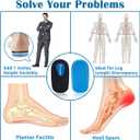 Svowin 3 Layers Adjustable Height Increase Insoles, Heel Lift Inserts for Leg Length Discrepancies and Achilles Tendonitis, Heel Cushion Cups for Heel Pain, Heel Spur, Men and Women (Small)