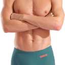 Arena Men's Powerskin Impulso Swim Racing Jammer Competition Tech Suit Competitive Swimsuit (28, Biscay Bay/Cherry)