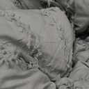 Andency Sage Green King Comforter Set, Boho Soft Fluffy Warm Lightweight Bedding Comforter Sets for King Bed, 3 Pieces Light Green Chevron Tufted Aesthetic Microfiber Lightweight Comforter Set (King (104"x90"))