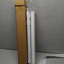 No Drill Cordless Zebra Blinds for Windows, Linen High Precision Fabrics, 23.5" W x 72" H Linen White