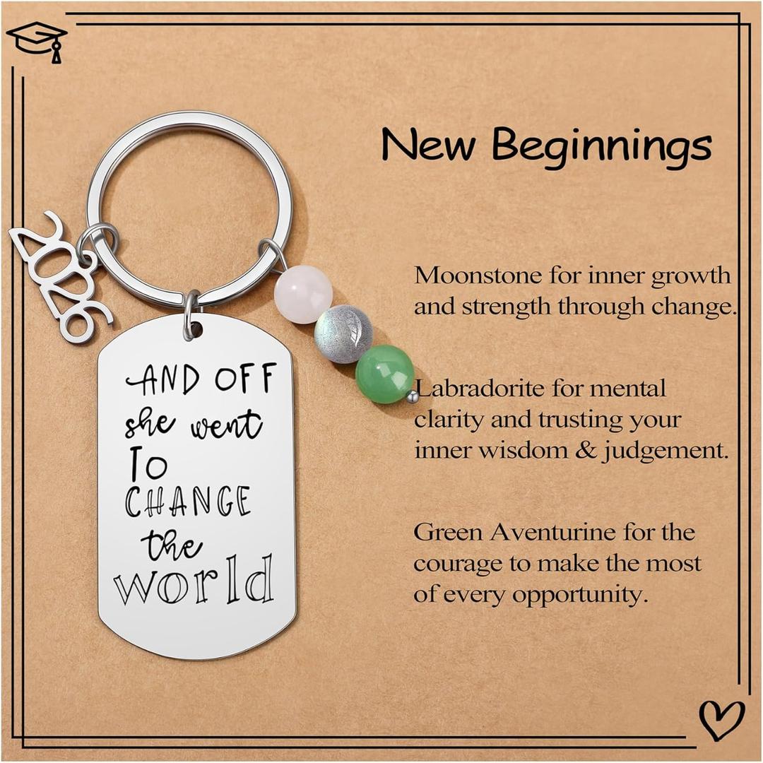 JoycuFF 2026 Graduation Gifts for Her Class Of 2026 Keychian Gift University College High School Graduate