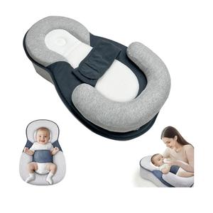 Baby Lounger Pillow for Infant Support Cushion Reflux Breastfeeding Pillow, Bottle Feeding, Tummy Time, Adjustable Baby Wedge Lounger Pillow for Reducing Spit-Up