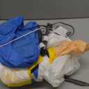 DomKom 8FT Hanukkah Inflatable Outdoor Decorations,Chanukah Blow up Nutcracker Holding Menorah, Build-in Led Light for Party Yard Holiday Decor