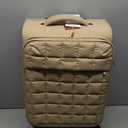 LOVEVOOK Carry On Luggage 22x14x9 Airline Approved, 20 Inch Softside with Wheels, Lightweight Spinner Suitcase with TSA Lock, Water-Resistant Large Capacity for Travel, Khaki