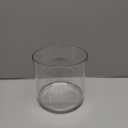 Acrylic Cylinder Vase, Thick Vase, Non-Breakable Plastic, Decorative Centerpiece for Home or Wedding, 5.9"x5.9" Short Round - Clear