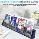 30pcs 100pt Magnetic Card Holders, One Card Touch Holder for Trading Cards, Baseball Card Protectors Hard Plastic, Magnetic Thick Card Display Case for Sports Cards, Game Cards