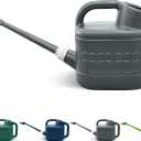 2 Gallon Watering Can for Outdoor Plants, Plant Watering Can with Removable Long Spout and Stainless Steel Sprinkler Head, Large Water Can for Garden Flowers Vegetables (Gray)