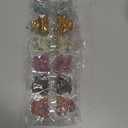 Claw Jaw Clips 12PCS Small for Thin Hair Styling Accessories Classic Clamp for Women Girls (Sequins)
