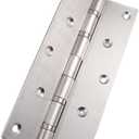 Heavy Duty Door Hinges Stainless Steel Ball Bearing Hinges 8 Inch Door Hinge for Interior & Exterior Doors Square Corners,Heavy Duty Wood Door with Mounting Hardware 2 Pack (White, 8 Inch)