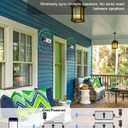 Inwa Bluetooth Outdoor Speaker, IPX5 Waterproof Wall Mount Speaker, Wireless Sync Up to 100 Speakers, Connect Seamlessly to Phone, Computer, Suitable for Patio, Porch, Gazebo, Garage, 2 PCS