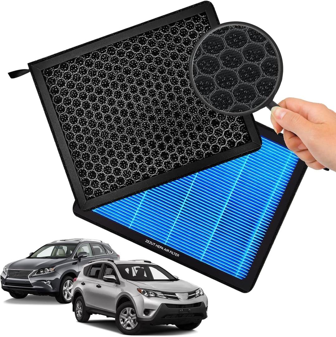 CF10285 (CP285) Cabin Air Filter with Activated Carbon Beads  Fits Toyota & Lexus Vehicles: Camry, RAV4, Highlander, Corolla, 4Runner, Tundra, Prius, Subaru, Avalon | Honeycomb Structure