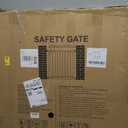 29.5-40.5" Baby Gate for Stairs, Dog Gate for Doorways, Walk Thru Auto Close Metal Baby Safety Gate for The House, Stairs and Doorways, Child Gate Pressure Mounted, Pet Gate for Dog Indoor - Black