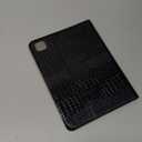 for iPad 11th (A16) 11'' 2025, iPad 10th 10.9'' 2022 Case for Women, Crocodile Synthetic Leather Folio Smart Cover with Card Pencil Holder - Black