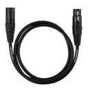 MASTERLINK XLR Cables 20FT | XLR to XLR Microphone Cable, 3-Pin Female to Male Black Audio - Studio-Grade Gold Plated Connectors, OFC Copper Shielding XLR Cable for Microphones, Speakers, Mixers