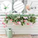 2 x 8Packs Fake 3D Outdoor Simulation, Natural Organic Concept Insert Pole Clip, Gardening Decoration Insert Plaque Yard Ornaments Outdoors