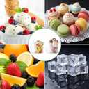 15 Pack Plastic Buckets for Drinks, Plastic Drink Buckets, 32oz Reusable Cocktail Bucket with Lid & Straw, 1 Liter Clear Ice Cream Pails for Halloween, Football Parties & Bars