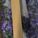 RECUTMS 2Pcs Artificial Hanging Plants Fake Vines Fake Plants Outdoor Greenery Artificial Flower for Outdoors Hanging Basket Plastic Home Garden Wedding Party Decorations(Purple)