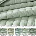 WDCOZY Sage Green King Size Quilt Bedding Sets with 2 Pillow Shams, Lightweight Soft Bedspread Coverlet, Quilted Blanket Thin Comforter Bed Cover for All Season, 3 Pieces, 104x90 inches