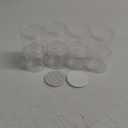 12oz Clear Plastic Storage Jars Containers,8 Pack Refillable Wide-Mouth Plastic Slime Storage Containers for Beauty Products, Kitchen & Household Storage - BPA Free