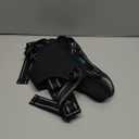 PHOEPET No Pull Dog Harness Medium Reflective Front Clip Puppy Vest with Handle,Adjustable 2 Metal Leash Attachment Hooks(M, Black)